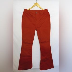 NWOT Women’s burnt orange flared pants